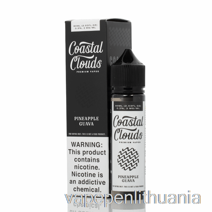 Ananasų Gvajava - Pakrantės Debesys Co. - 60 Ml 3mg Vape Skysčio